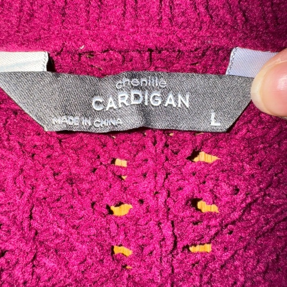 Women's Knit Sweater - Fuchsia - Picture 2 of 4